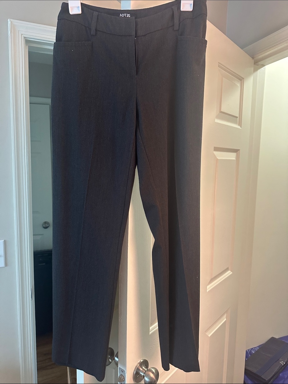 Apt. 9 Women's Gray Straight-Leg Dress Pants